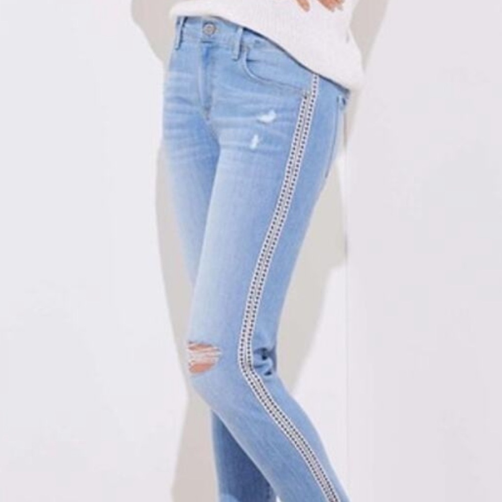 LOFT Light Blue Distressed Women's Jeans